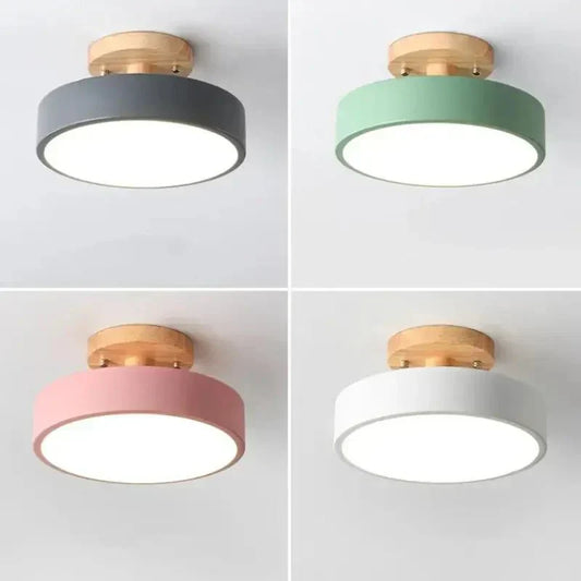 Luminária de Teto LED Redonda Estilo Nórdico 13W com Compatibilidade Bivolt